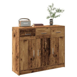 Berkfield Sideboard Old Wood 91X28X75 Cm Engineered Wood - thumbnail 1