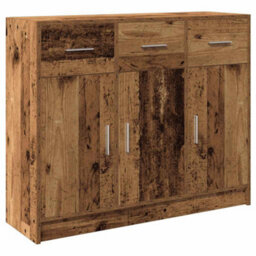 Berkfield Sideboard Old Wood 91X28X75 Cm Engineered Wood - thumbnail 2