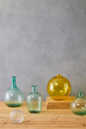 Orsina Amber Glass Vase,  Warm Elegance Of Amber Vase For Any Decor, Luxury Bottle Design Gold Colour Modern Vase - thumbnail 4