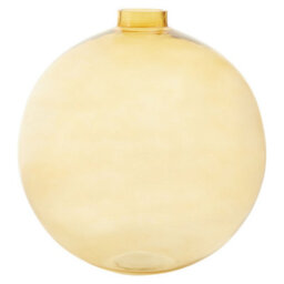 Orsina Amber Glass Vase,  Warm Elegance Of Amber Vase For Any Decor, Luxury Bottle Design Gold Colour Modern Vase