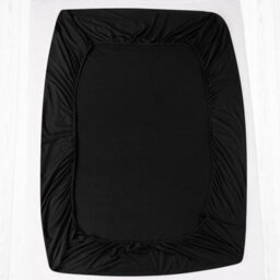 Ameha Jersey Fitted Sheets King Size Extra Deep 30Cm Bed Sheets Anti Allergic Cotton Fitted Black Bedsheet 150 X 200 Cm - thumbnail 7