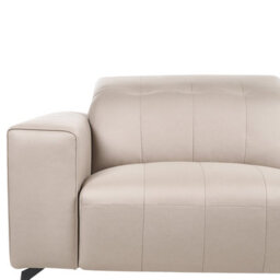 Beliani Sofa 3 Seater Ommel Fabric Taupe - thumbnail 8