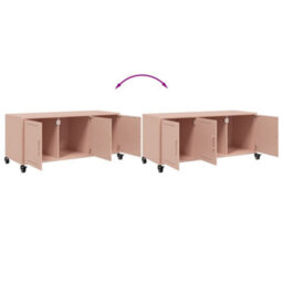Walplus Tv Cabinet Pink 100.5X39X43.5 Cm Steel - thumbnail 9