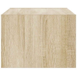 Berkfield Durable Tv Cabinet With Led Lights Sonoma Oak 75X35.5X25 Cm - thumbnail 8