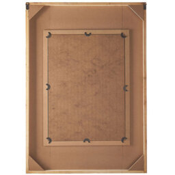 Beliani Wall Mirror Hizote 63 Cm 90 Cm Fir Wood Brown - thumbnail 4