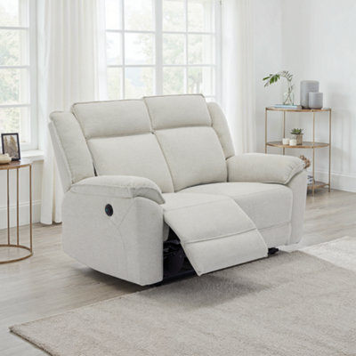 More4Homes Skye 2 Seater Linen Electric Recliner Sofa (Beige) - image 1