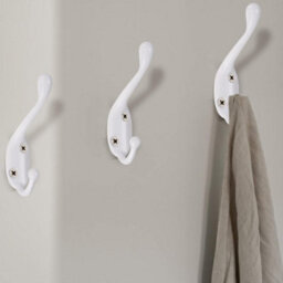 8 Pack Vintage Wall Mounted Coat Hooks, Wall Hooks With 16 Screws, Metal Hat Hook For Bathroom And Kitchen - thumbnail 4