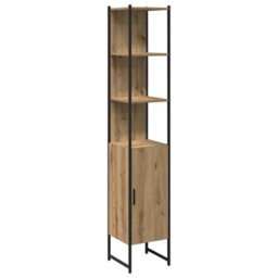 Berkfield 4 Piece Bathroom Furniture Set In Artisan Oak - thumbnail 5
