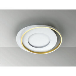 Luminosa Lighting Luminosa Limbos Integrated Led Semi Flush Light White, Gold 3000K 4400Lm - Uk Stock - thumbnail 5