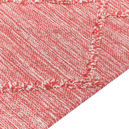 Beliani Rug Nigde Red 160 X 230 Cm Cotton - thumbnail 4