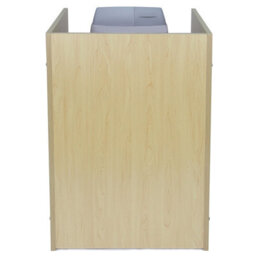 MonsterShop Shop Counter Till Block Stand Maple Tb60 Retail Storage Unit Modular Cabinet Reception Cash Desk Store 2 Internal Shelves - thumbnail 7