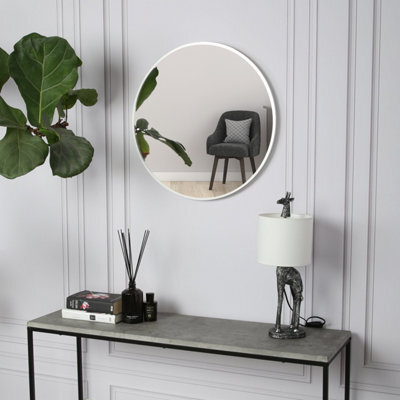 Pandora - Round Wall Mirror - 80X80 Cm (Silver) - image 1