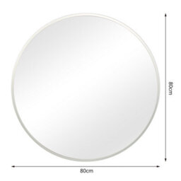 Pandora - Round Wall Mirror - 80X80 Cm (Silver) - thumbnail 5