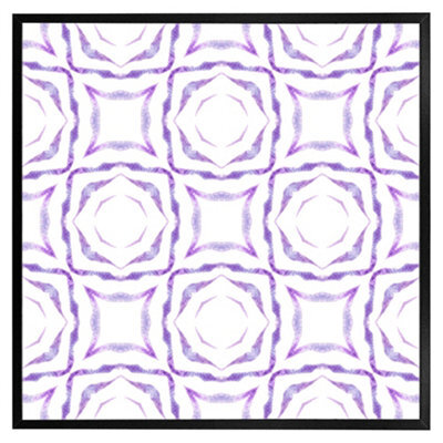 "Andrew Lee Purple Brilliant Boho (Picutre Frame) / 16X16"" / Oak" - image 1