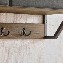 Sobuy Fhk26-N, Wall Coat Rack Wall Shelf Wall Storage Cabinet Unit, Wood Veneer,w100Xd30Xh20 - thumbnail 6