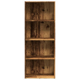 Berkfield Bookcase Old Wood 60X30X152 Cm Engineered Wood - thumbnail 4