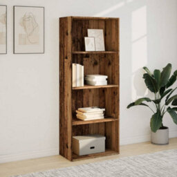 Berkfield Bookcase Old Wood 60X30X152 Cm Engineered Wood - thumbnail 3