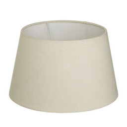 Industville Ornate Oval Table Lamp, Pewter Base, Empire Cotton Shade - thumbnail 4