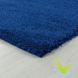 STALWART Modern Shaggy Rug - 5Cm Thick Pile, Non-Slip, Soft Touch Carpet - Washable Area Rugs (Navy Blue, 120X170 Cm) - thumbnail 4