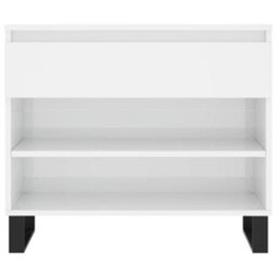 Berkfield Shoe Cabinet High Gloss White 70X36X60 Cm Engineered Wood - thumbnail 5