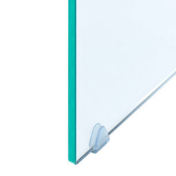 Beliani Transparent Console Table 90 X 30 Cm Tempered Glass Minimalist Wall Table For Modern Interiors - thumbnail 6