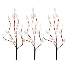Gardenwize 60 White Led Solar Tree Lights (Set Of 3) - thumbnail 1