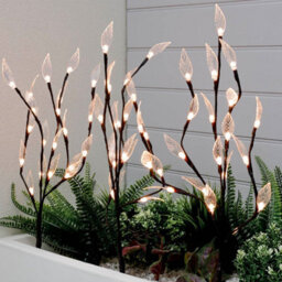 Gardenwize 60 White Led Solar Tree Lights (Set Of 3) - thumbnail 6