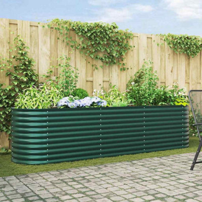 Walplus Garden Raised Bed Green 320 X 80 X 81 Cm Steel - image 1