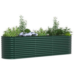 Walplus Garden Raised Bed Green 320 X 80 X 81 Cm Steel - thumbnail 3