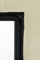 Mirroroutlet Fraser Black Beaded Wall Mirror 71 X 61Cm - thumbnail 2