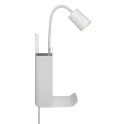Nordlux Roomi Metal Wall Light  White,plug In Or Mains - thumbnail 3