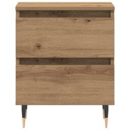 Berkfield Modern Bedside Cabinet Artisan Oak 40X35X50 Cm Engineered Wood - thumbnail 6