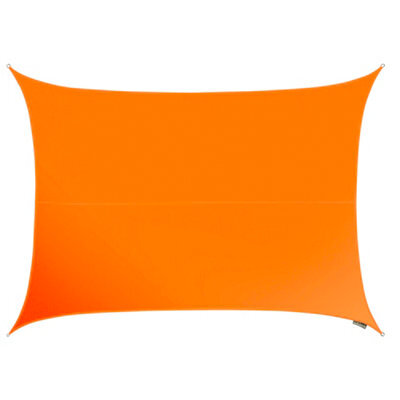 Kookaburra 4M X 3M Rectangle Waterproof Orange Garden Patio Sun Shade Sail Canopy 98% Uv Block With Free Rope - image 1