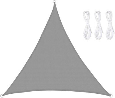 Grey 3X3X3M Triangular Oxford Shade Sail Waterproof Uv Resistant - image 1