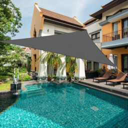 Grey 3X3X3M Triangular Oxford Shade Sail Waterproof Uv Resistant - thumbnail 6