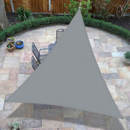 Grey 3X3X3M Triangular Oxford Shade Sail Waterproof Uv Resistant - thumbnail 2