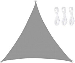 Grey 3X3X3M Triangular Oxford Shade Sail Waterproof Uv Resistant - thumbnail 1