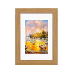 Ak Frames Light Oak 6X4 Frame With 5X3 Mount And Perspex Front - thumbnail 1