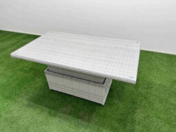 Fimous Pe Rattan High Back Lounge Sofa Set Adjustable Lifting Dining Or Coffee Table & Chairs Set 3 Stools 2 Side Table - thumbnail 3