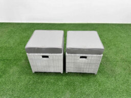 Fimous Pe Rattan High Back Lounge Sofa Set Adjustable Lifting Dining Or Coffee Table & Chairs Set 3 Stools 2 Side Table - thumbnail 8