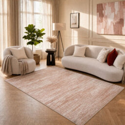 The Rugs Montana Cream And Rose Abstract Area Rug And Runner Soft Durable Pet Friendly Easy To Clean Living Room Bedroom 3800Crrs - thumbnail 6
