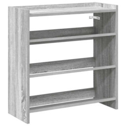Berkfield Elegant Shoe Rack Grey Sonoma 60X25X62 Cm Engineered Wood - thumbnail 1
