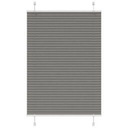 Walplus Anthracite Pleated Blind 100X150 Cm Fabric Width 99.4 Cm Polyester - thumbnail 1