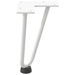 Berkfield Hairpin Legs For Coffee Table 4 Pcs White 20 Cm Solid Steel - thumbnail 6