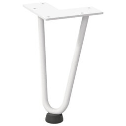 Berkfield Hairpin Legs For Coffee Table 4 Pcs White 20 Cm Solid Steel - thumbnail 4