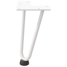 Berkfield Hairpin Legs For Coffee Table 4 Pcs White 20 Cm Solid Steel - thumbnail 5