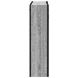 Berkfield Bathroom Mirror Cabinet Grey Sonoma 60X16X60 Cm Engineered Wood - thumbnail 7