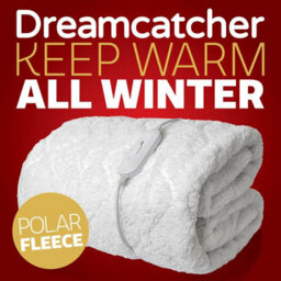 Dreamcatcher Deluxe Single Electric Blanket Single Control Fitted Polar Fleece Heated Bed Underblanket 190 X 90Cm 3 Heat Settings - thumbnail 2