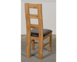 That's Furniture Dakota 152 X 87 Cm Chunky Medium Oak Dining Table And 4 Chairs Dining Set With Yale Chairs - thumbnail 7