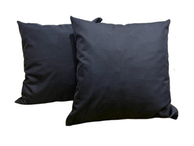 Crescent Waterproof 45X45Cm Navy Garden Cushion, Shredded Foam Filled Outdoor Garden Throw Pillow Pack Of 2 - image 1